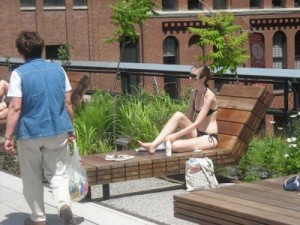 Sunbathing on the High Line