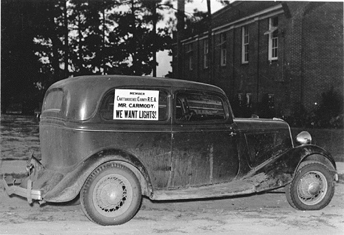"Car with Message for John Carmody" circa 1938 (Franklin D. Roosevelt Presidential Library)