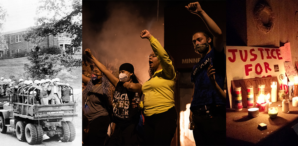 Montage of images of black resistance
