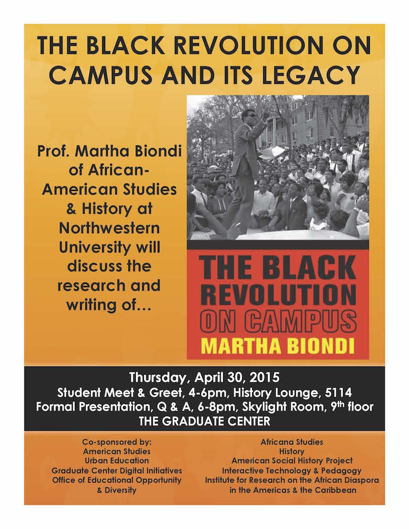 The Black Revolution on Campus cover