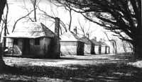 Charles E. Peterson, “Slave Quarters at the Hermitage plantation, Chatham County, Georgia,” photograph, 1934.